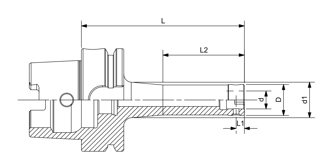 اختصاصی DIN 69893 HSK-A BORING TOOL HOLDER