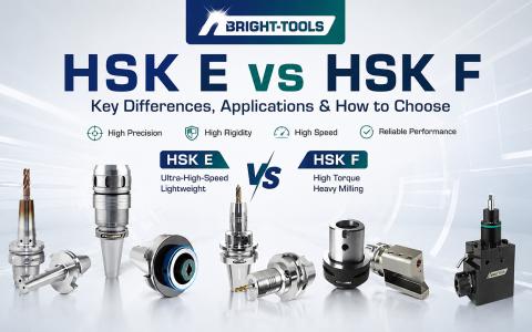 تفاوت بین HSK E و HSK F چیست؟ راهنمای عملی برای ماشینکاری با سرعت بالا
