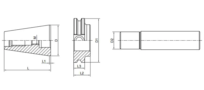 مشخصات ابزار تنظیم DIN 69871 برای بازوی ATC