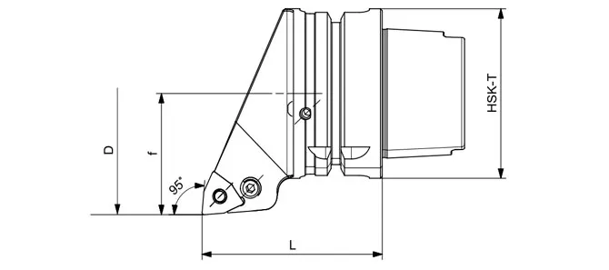 مشخصات ابزار تراشکاری HSK-T مدل PWLNR | PWLNL 95°/80°