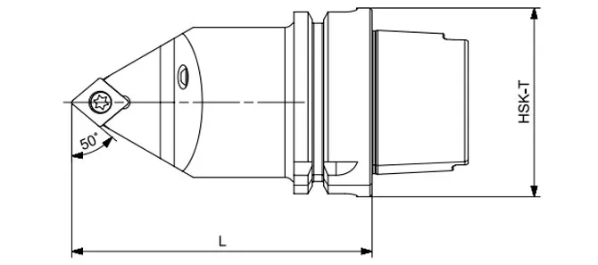 مشخصات ابزار تراشکاری HSK-T SCMCN 50°/80°/50°