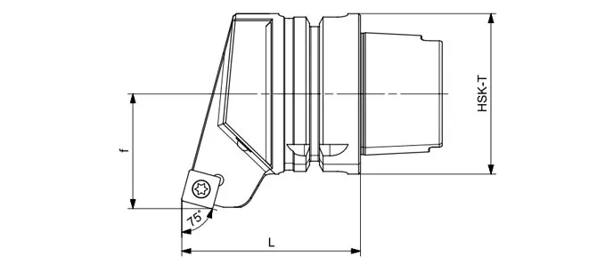 مشخصات ابزار تراشکاری HSK-T مدل SSBCR | SSBCL 75°/90°